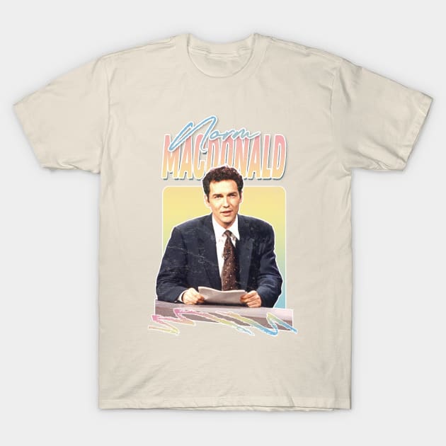 Norm Macdonald // 90s Style Faded-Look Fan Design T-Shirt by DankFutura